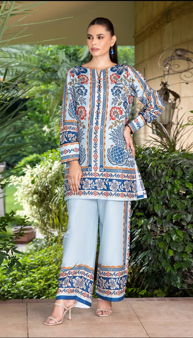 Blue Garden Printed Co-Ord Set