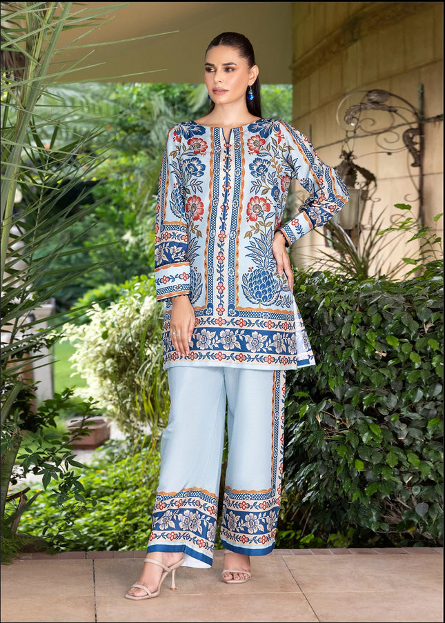 Blue Garden Printed Co-Ord Set