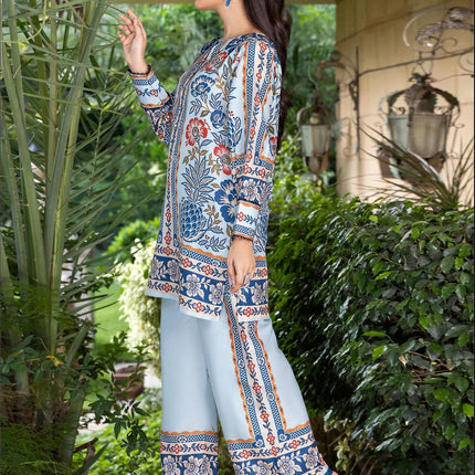 Blue Garden Printed Co-Ord Set