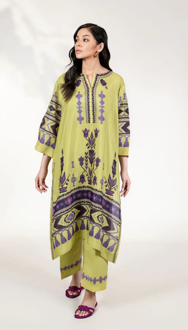 Verdant Orchid Kaftan