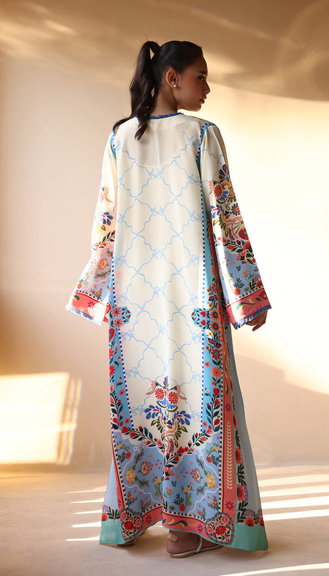 Azure Bloom Kaftan