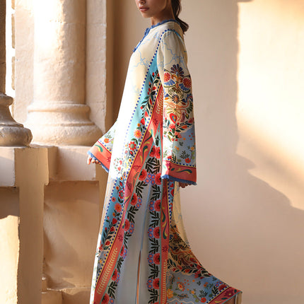Azure Bloom Kaftan