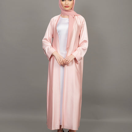 Blush Rose Luxury 3-Piece Abaya Set