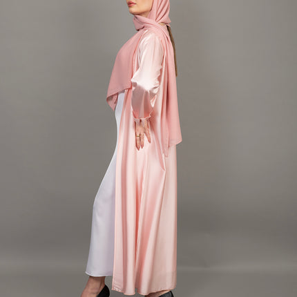 Blush Rose Luxury 3-Piece Abaya Set