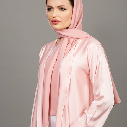 Blush Rose Luxury 3-Piece Abaya Set
