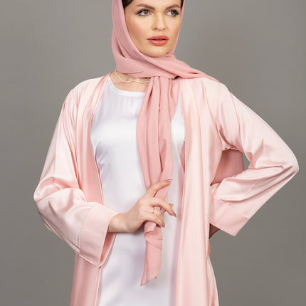 Blush Rose Luxury 3-Piece Abaya Set