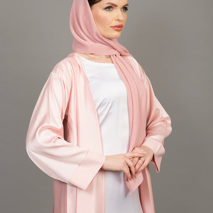Blush Rose Luxury 3-Piece Abaya Set