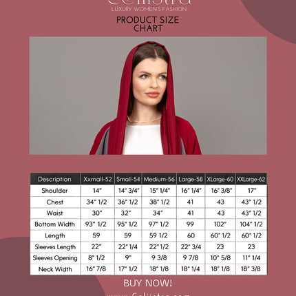 Blush Rose Luxury 3-Piece Abaya Set