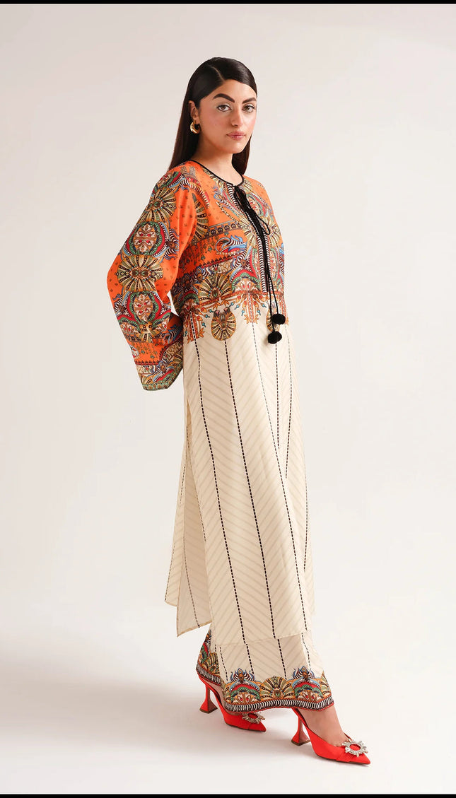 Sunset Mirage Printed Kaftan