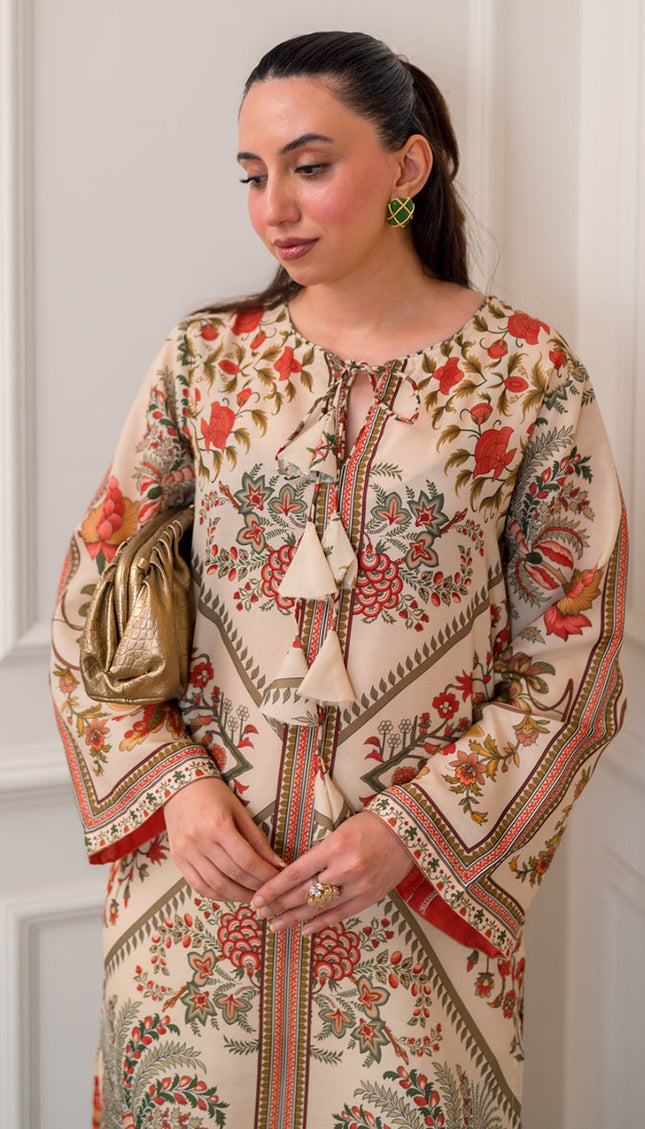 Ivory Garden Luxe Kaftan Set