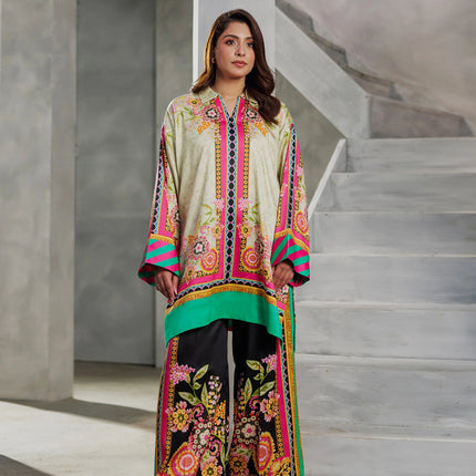 Mehfil Bloom Muslin Co-Ord Set