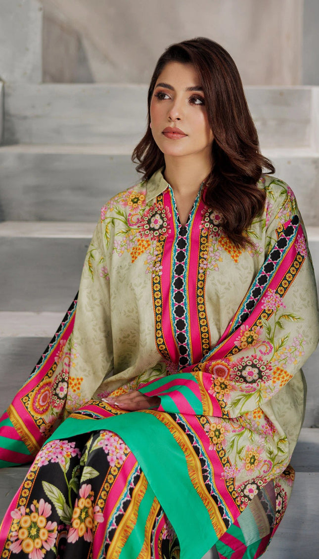 Mehfil Bloom Muslin Co-Ord Set