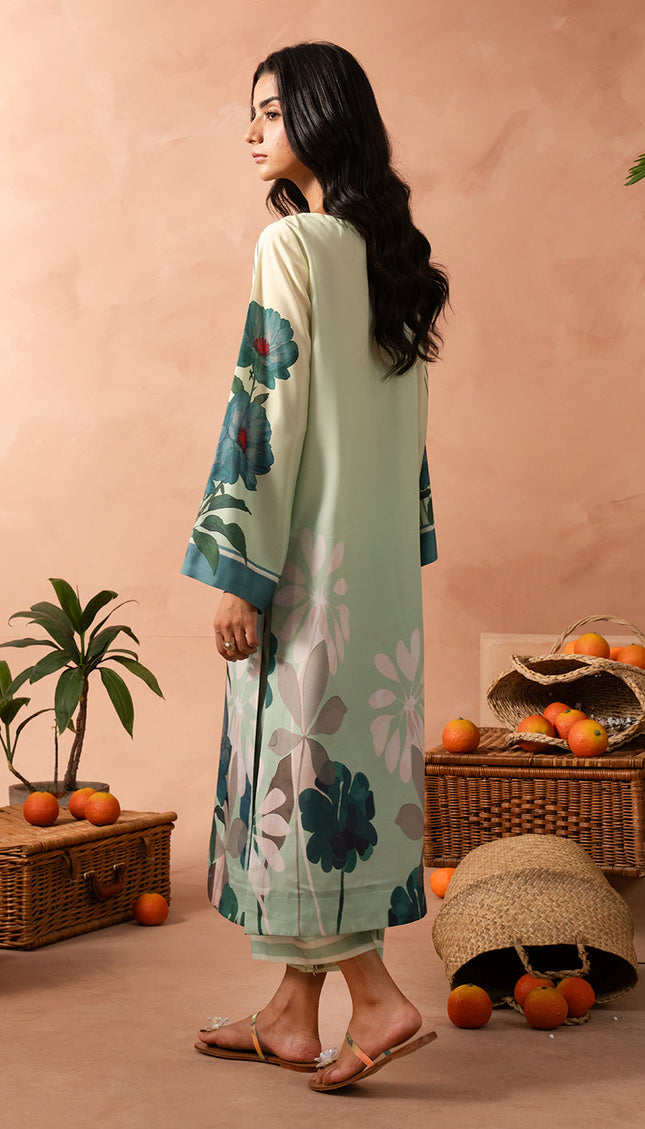 Mint Flora Kaftan