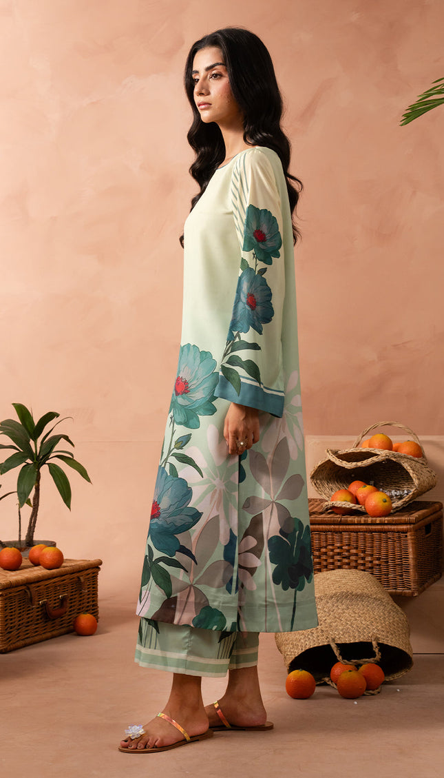 Mint Flora Kaftan