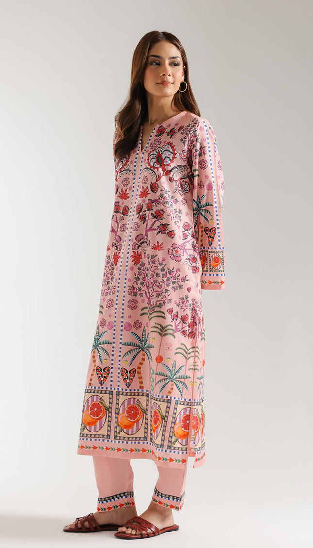Sunset Orchard Kaftan Set – Swiss Cotton