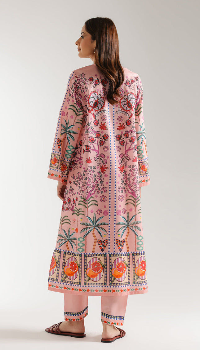 Sunset Orchard Kaftan Set – Swiss Cotton
