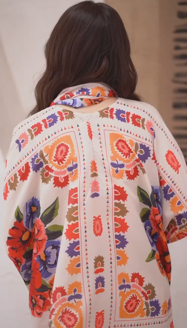 Floral Fiesta Swiss Cotton Co-Ord Set