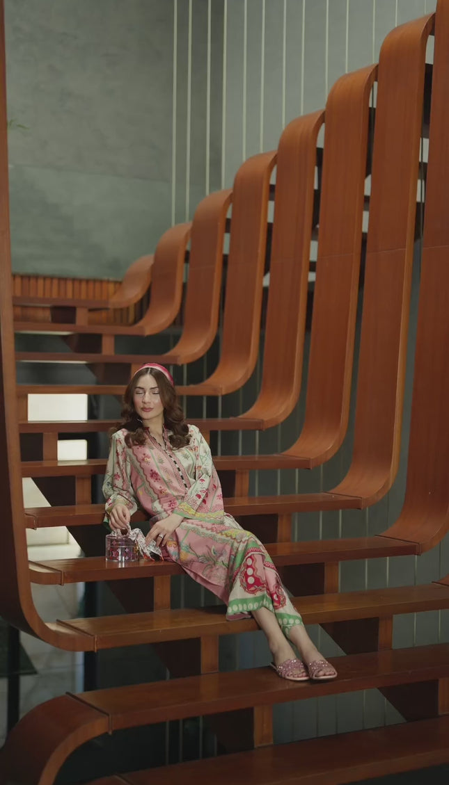 Peach Blossom Luxe Printed Set